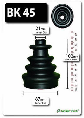 Shaftec BK45 Bellow, driveshaft BK45: Buy near me at 2407.PL in Poland at an Affordable price!