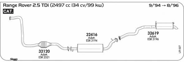 Sigam LR027 Exhaust system LR027: Buy near me in Poland at 2407.PL - Good price!