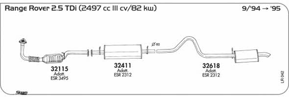 Sigam LR042 Exhaust system LR042: Buy near me in Poland at 2407.PL - Good price!