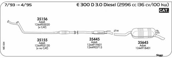 Sigam ME034 Exhaust system ME034: Buy near me in Poland at 2407.PL - Good price!