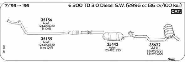 Sigam ME036 Exhaust system ME036: Buy near me in Poland at 2407.PL - Good price!