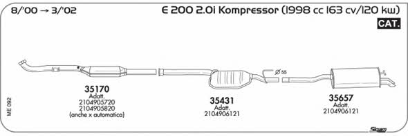 Sigam ME092 Система випуску відпрацьованих газів ME092: Приваблива ціна - Купити у Польщі на 2407.PL!