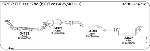 Sigam MZ049 Abgasanlage MZ049: Kaufen Sie zu einem guten Preis in Polen bei 2407.PL!