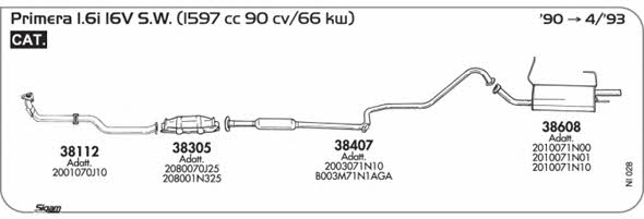 Sigam NI028 Система выпуска отработаных газов NI028: Отличная цена - Купить в Польше на 2407.PL!