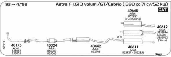 Sigam OP013 Układ wydechowy OP013: Dobra cena w Polsce na 2407.PL - Kup Teraz!