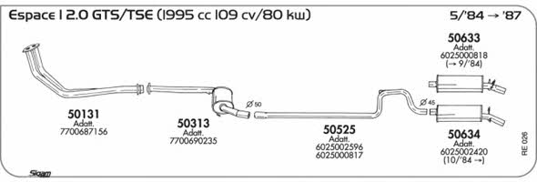 Sigam RE026 Система випуску відпрацьованих газів RE026: Приваблива ціна - Купити у Польщі на 2407.PL!