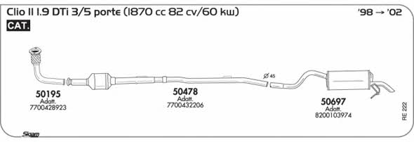Sigam RE222 Układ wydechowy RE222: Dobra cena w Polsce na 2407.PL - Kup Teraz!