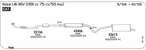 Sigam SE134 Układ wydechowy SE134: Dobra cena w Polsce na 2407.PL - Kup Teraz!