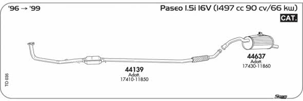 Sigam TO035 Exhaust system TO035: Buy near me in Poland at 2407.PL - Good price!