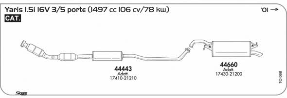 Sigam TO068 Exhaust system TO068: Buy near me in Poland at 2407.PL - Good price!