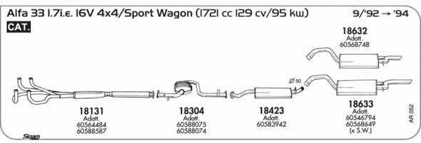 Sigam AR052 Exhaust system AR052: Buy near me in Poland at 2407.PL - Good price!