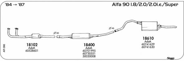 Sigam AR066 Система выпуска отработаных газов AR066: Отличная цена - Купить в Польше на 2407.PL!