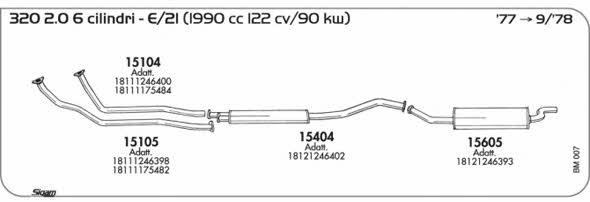 Sigam BM007 Система выпуска отработаных газов BM007: Отличная цена - Купить в Польше на 2407.PL!