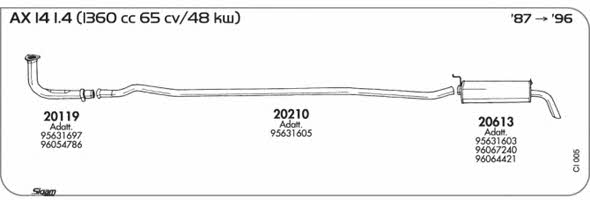 Sigam CI005 Система випуску відпрацьованих газів CI005: Купити у Польщі - Добра ціна на 2407.PL!