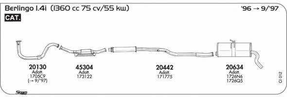 Sigam CI012 Exhaust system CI012: Buy near me in Poland at 2407.PL - Good price!