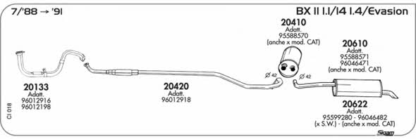 Sigam CI018 Układ wydechowy CI018: Dobra cena w Polsce na 2407.PL - Kup Teraz!