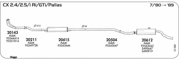 Sigam CI030 Exhaust system CI030: Buy near me in Poland at 2407.PL - Good price!