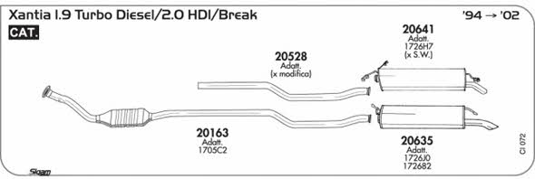 Sigam CI072 Exhaust system CI072: Buy near me in Poland at 2407.PL - Good price!