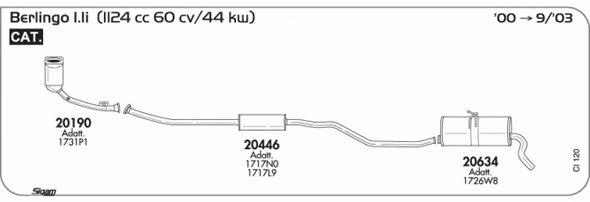 Sigam CI120 Система выпуска отработаных газов CI120: Отличная цена - Купить в Польше на 2407.PL!