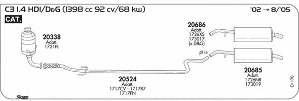 Sigam CI170 Exhaust system CI170: Buy near me at 2407.PL in Poland at an Affordable price!