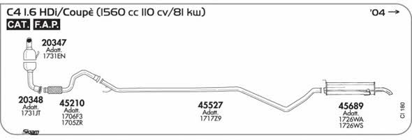 Sigam CI180 Система випуску відпрацьованих газів CI180: Приваблива ціна - Купити у Польщі на 2407.PL!