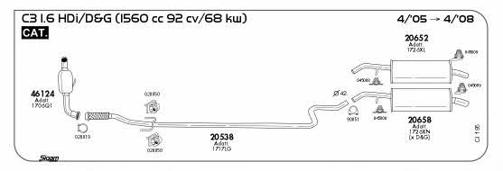 Sigam CI195 Система выпуска отработаных газов CI195: Отличная цена - Купить в Польше на 2407.PL!