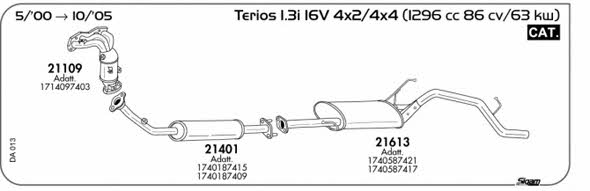 Sigam DA013 Exhaust system DA013: Buy near me in Poland at 2407.PL - Good price!