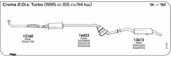 Sigam FI037 Система випуску відпрацьованих газів FI037: Приваблива ціна - Купити у Польщі на 2407.PL!