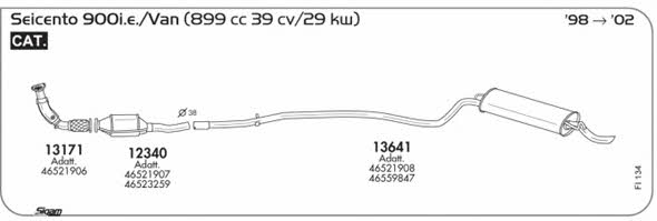 Sigam FI134 Abgasanlage FI134: Kaufen Sie zu einem guten Preis in Polen bei 2407.PL!