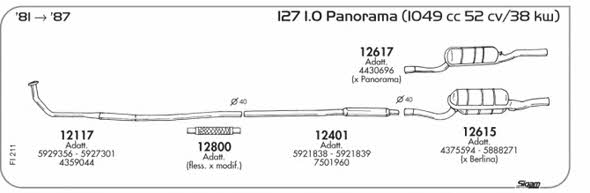 Sigam FI211 Exhaust system FI211: Buy near me in Poland at 2407.PL - Good price!