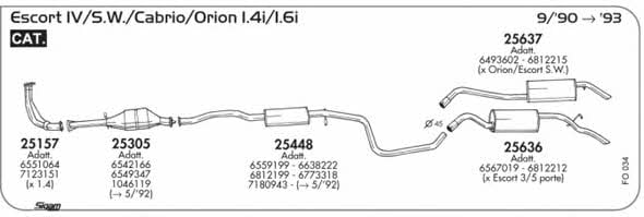 Sigam FO034 Abgasanlage FO034: Kaufen Sie zu einem guten Preis in Polen bei 2407.PL!