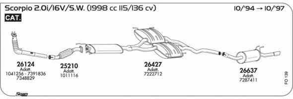 Sigam FO139 Abgasanlage FO139: Kaufen Sie zu einem guten Preis in Polen bei 2407.PL!