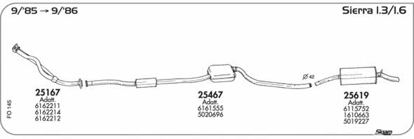 Sigam FO145 Układ wydechowy FO145: Dobra cena w Polsce na 2407.PL - Kup Teraz!
