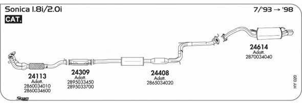 Sigam HY020 Система випуску відпрацьованих газів HY020: Приваблива ціна - Купити у Польщі на 2407.PL!