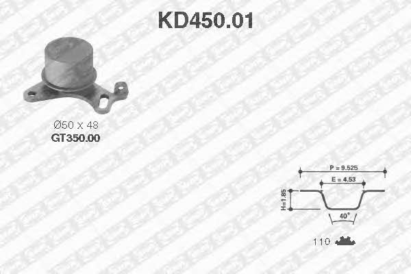 SNR KD45001 Комплект зубчастих ременів KD45001: Приваблива ціна - Купити у Польщі на 2407.PL!