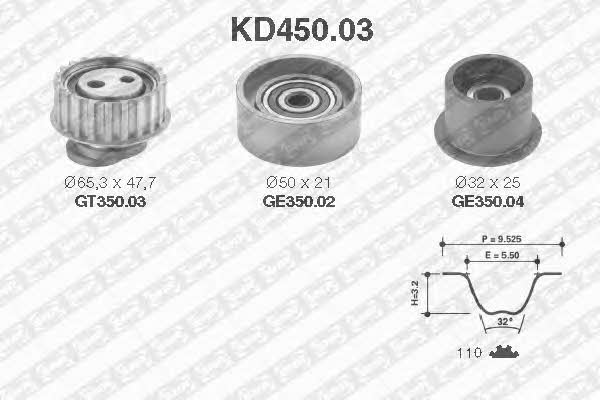 SNR KD45003 Timing Belt Kit KD45003: Buy near me in Poland at 2407.PL - Good price!
