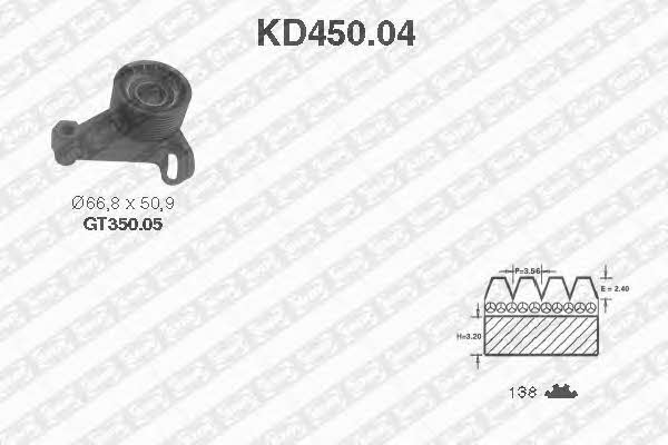 SNR KD450.04 Timing Belt Kit KD45004: Buy near me at 2407.PL in Poland at an Affordable price!