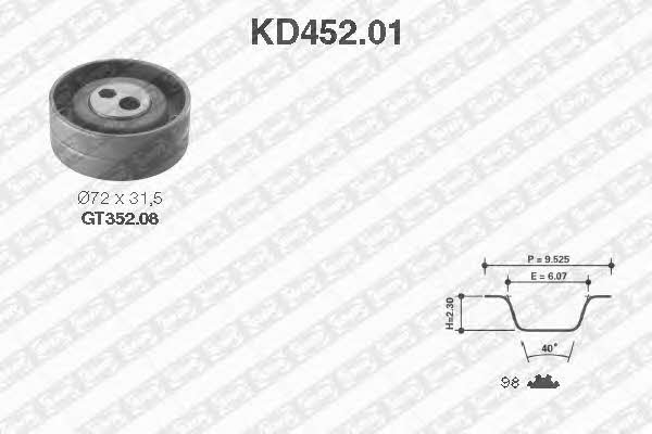 SNR KD452.01 Zestaw paska rozrządu KD45201: Dobra cena w Polsce na 2407.PL - Kup Teraz!