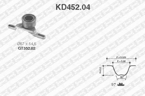 SNR KD45204 Комплект ремня ГРМ KD45204: Отличная цена - Купить в Польше на 2407.PL!