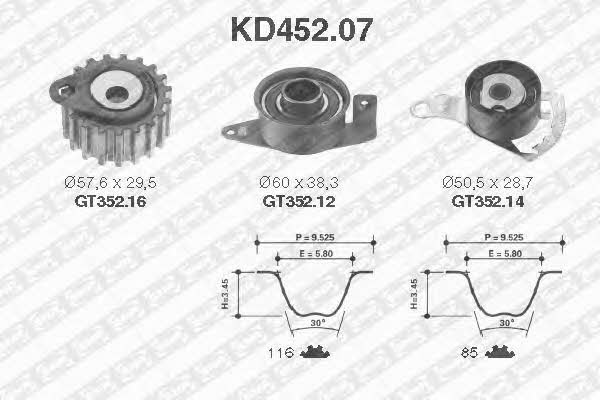 SNR KD45207 Комплект зубчастих ременів KD45207: Приваблива ціна - Купити у Польщі на 2407.PL!