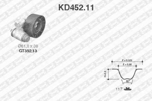 SNR KD45211 Комплект ремня ГРМ KD45211: Купить в Польше - Отличная цена на 2407.PL!