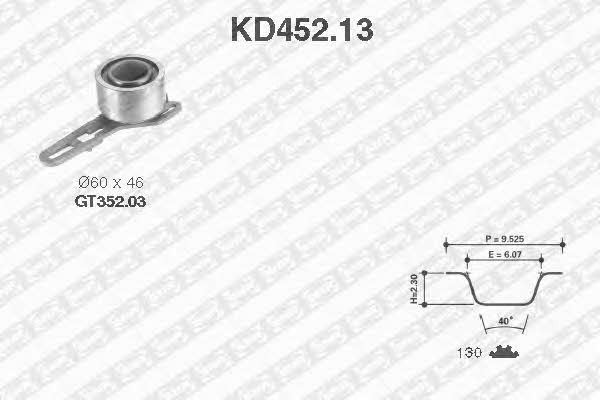 SNR KD452.13 Timing Belt Kit KD45213: Buy near me in Poland at 2407.PL - Good price!