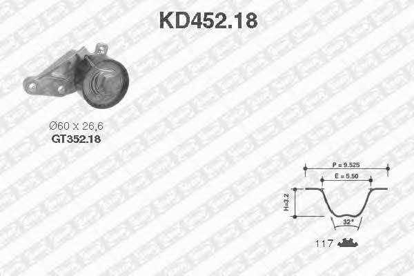 SNR KD45218 Timing Belt Kit KD45218: Buy near me in Poland at 2407.PL - Good price!