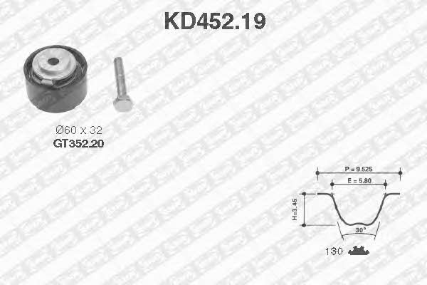 SNR KD452.19 Комплект ремня ГРМ KD45219: Отличная цена - Купить в Польше на 2407.PL!