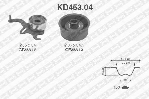 SNR KD453.04 Timing Belt Kit KD45304: Buy near me in Poland at 2407.PL - Good price!
