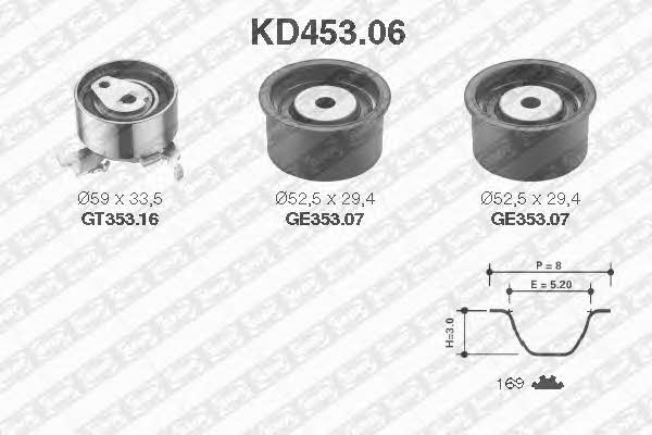 SNR KD45306 Комплект ремня ГРМ KD45306: Отличная цена - Купить в Польше на 2407.PL!