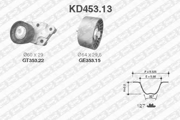 SNR KD453.13 Комплект ремня ГРМ KD45313: Отличная цена - Купить в Польше на 2407.PL!