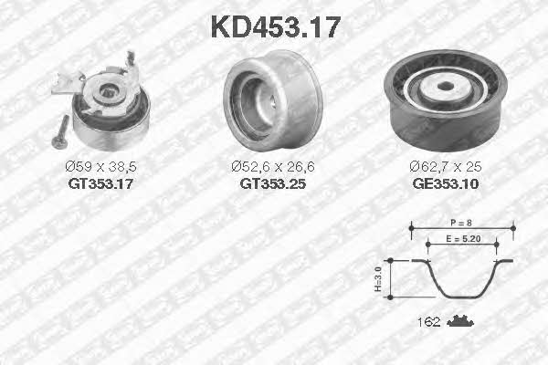 SNR KD45317 Timing Belt Kit KD45317: Buy near me in Poland at 2407.PL - Good price!