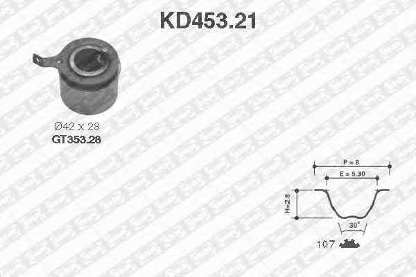 SNR KD45321 Комплект ремня ГРМ KD45321: Отличная цена - Купить в Польше на 2407.PL!