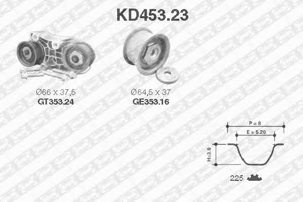 SNR KD453.23 Zestaw paska rozrządu KD45323: Dobra cena w Polsce na 2407.PL - Kup Teraz!